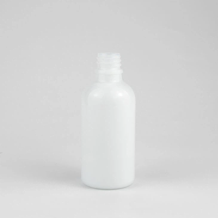 Ceramic white glass bottle